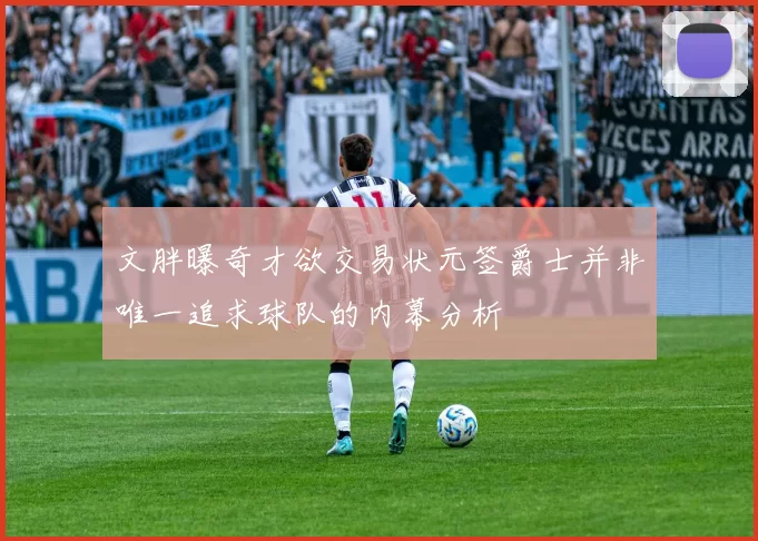文胖曝奇才欲交易状元签爵士并非唯一追求球队的内幕分析